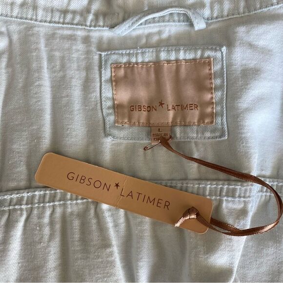Gibson Latimer Jacket Spring Symphony Blue Long Sleeve SZ L NWT - Picture 12 of 15